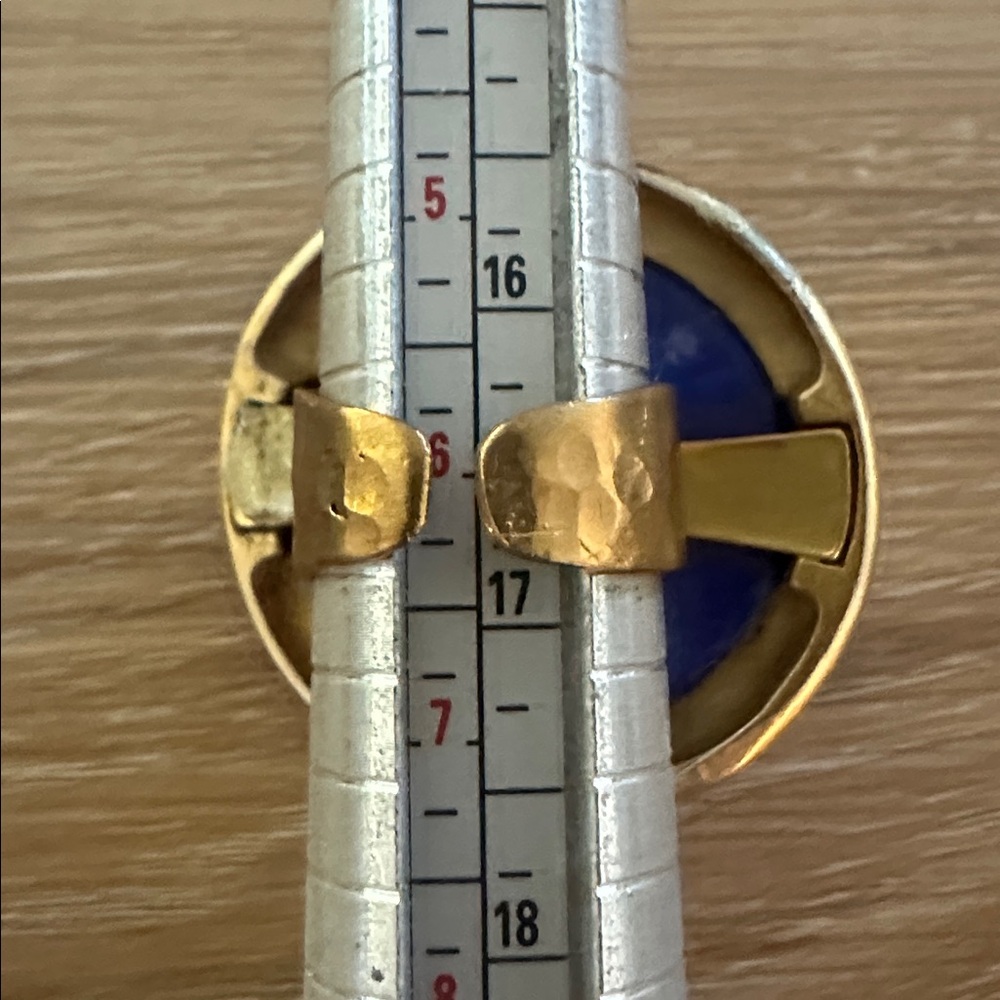 Vintage Mcm Interlocking Pattern Ring 6 Upcycled - image 6